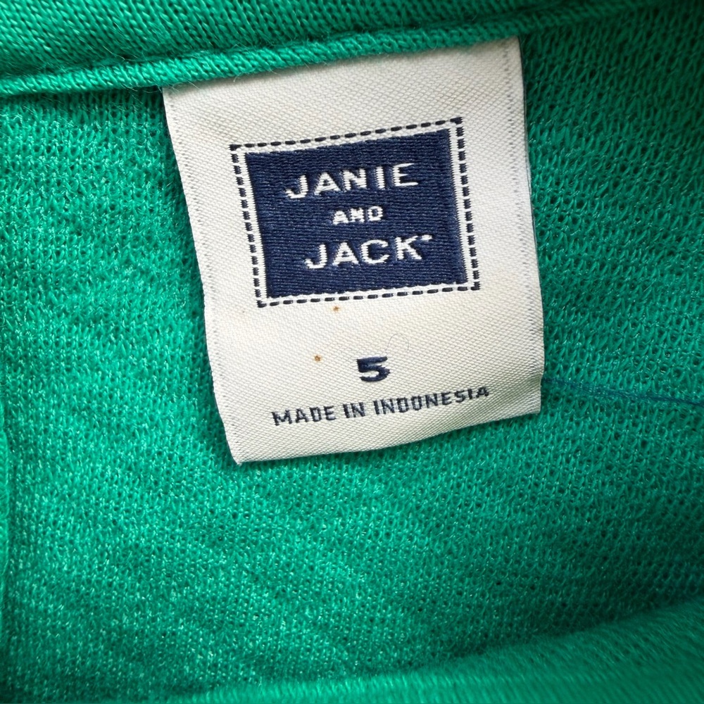 Janie and Jack Green Collared Girls 
Dress Size 5 - Picture 6 of 7
